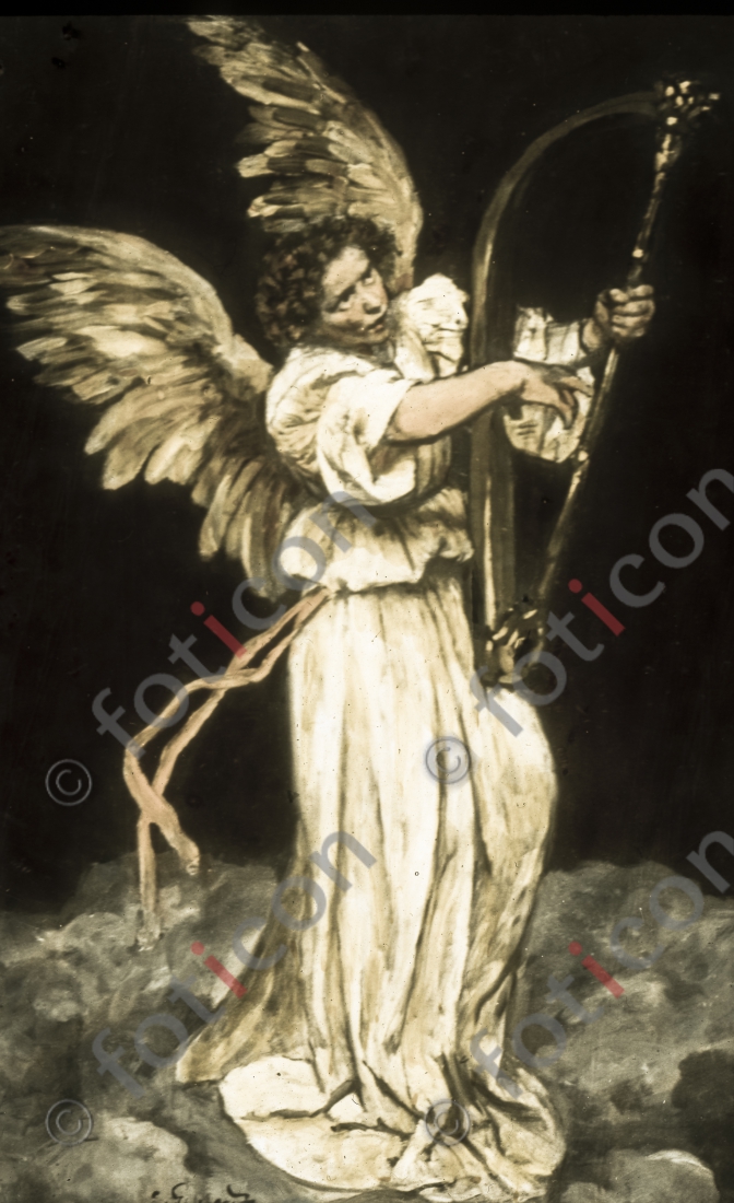 Musizierender Engel | Angel playing - Foto simon-134-004a.jpg | foticon.de - Bilddatenbank für Motive aus Geschichte und Kultur